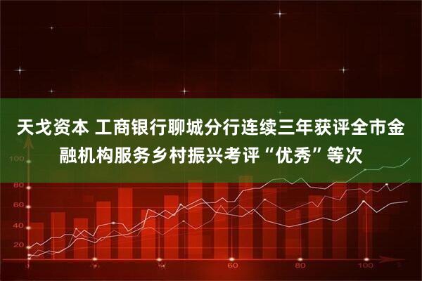 天戈资本 工商银行聊城分行连续三年获评全市金融机构服务乡村振兴考评“优秀”等次