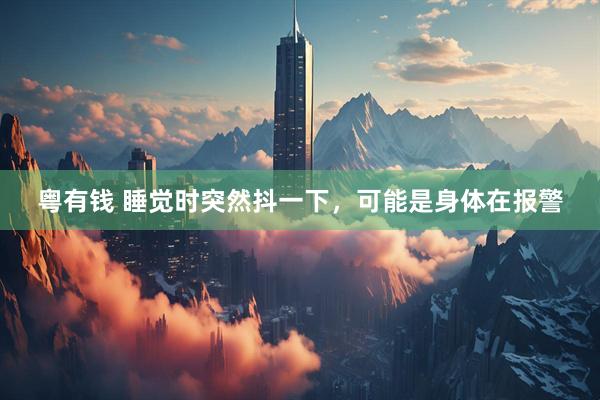 粤有钱 睡觉时突然抖一下，可能是身体在报警